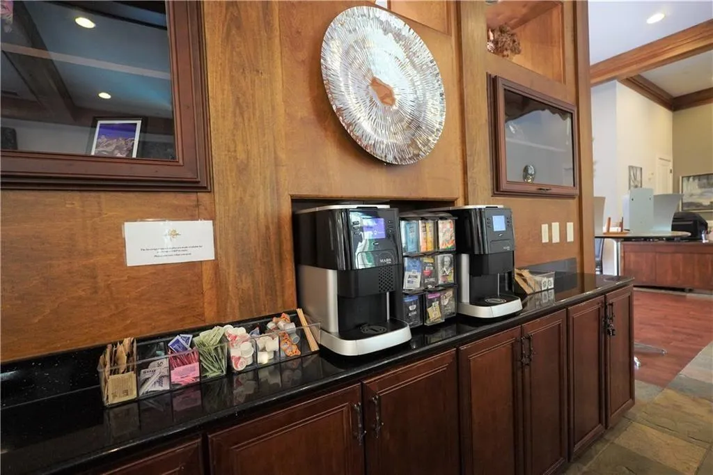 Clubhouse coffee bar area.