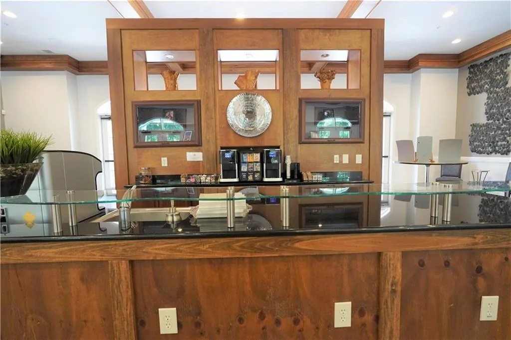 Clubhouse coffee bar area.