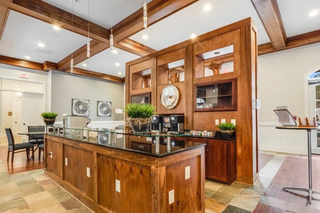 Clubhouse coffee bar area.