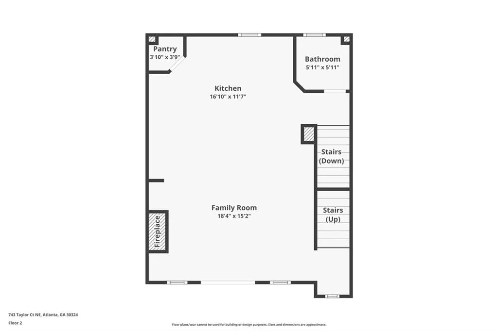 743 Taylor Court, Atlanta, Georgia 30324, 2 Bedrooms Bedrooms, 0 ,2 BathroomsBathrooms,Residential,For Sale,743 Taylor Court,7712317