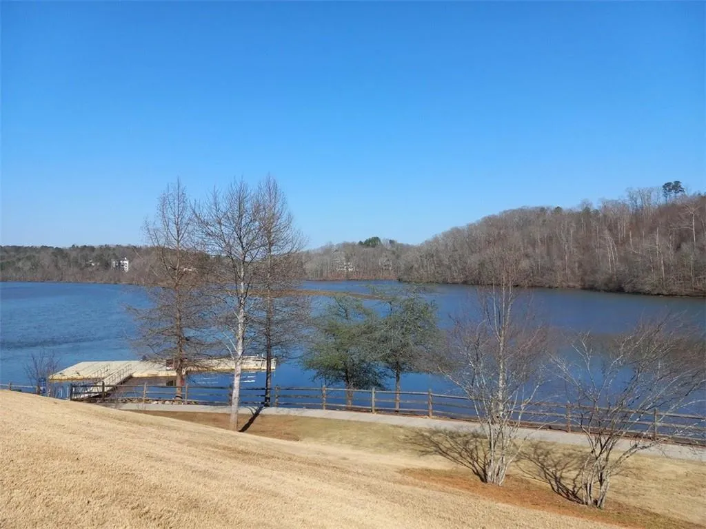 View of the lake with dock