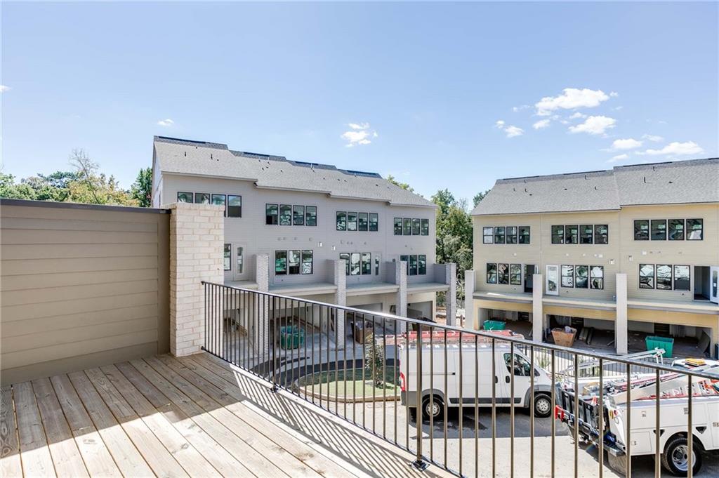 Enjoy your spacious deck with privacy walls in between.