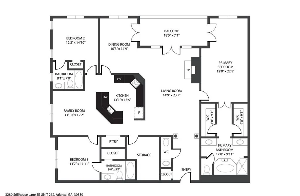 3280 Stillhouse Lane Se Unit 212, Atlanta, Georgia 30339, 3 Bedrooms Bedrooms, ,3 BathroomsBathrooms,Residential,For Sale,3280 Stillhouse Lane Se Unit 212,7585356