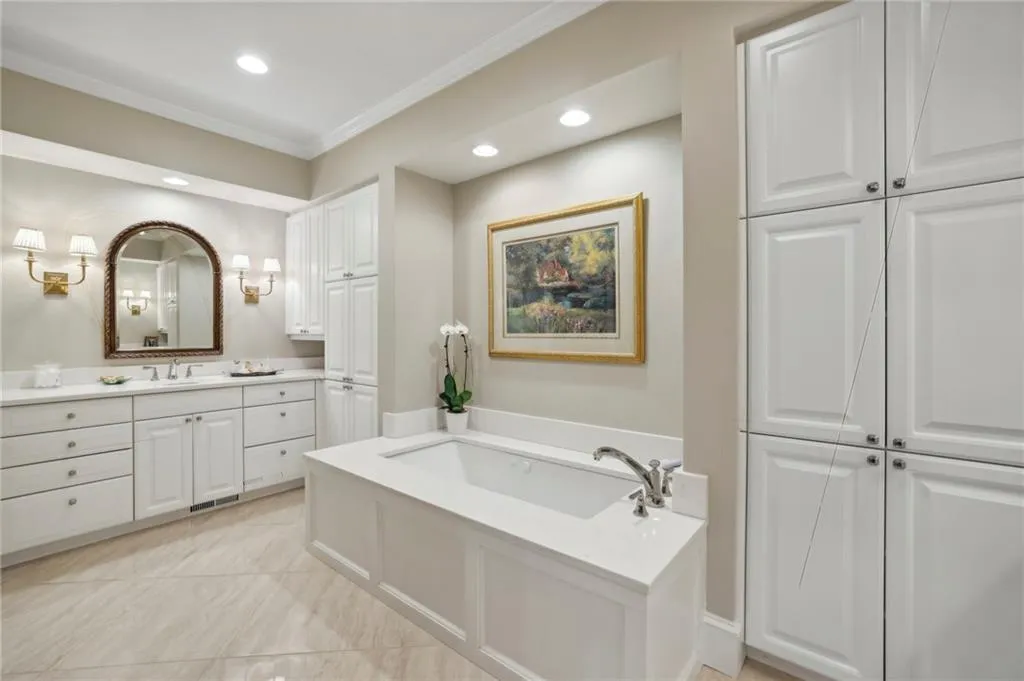 Newly updated primary luxury bath with dual vanities
