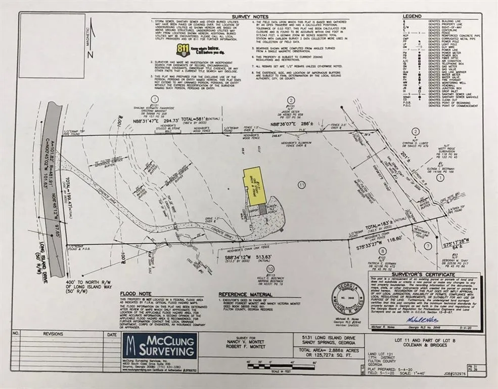 5131 Long Island Drive, Sandy Springs, Georgia 30327, 3 Bedrooms Bedrooms, ,2 BathroomsBathrooms,Land,Sold,5131 Long Island Drive,6727553