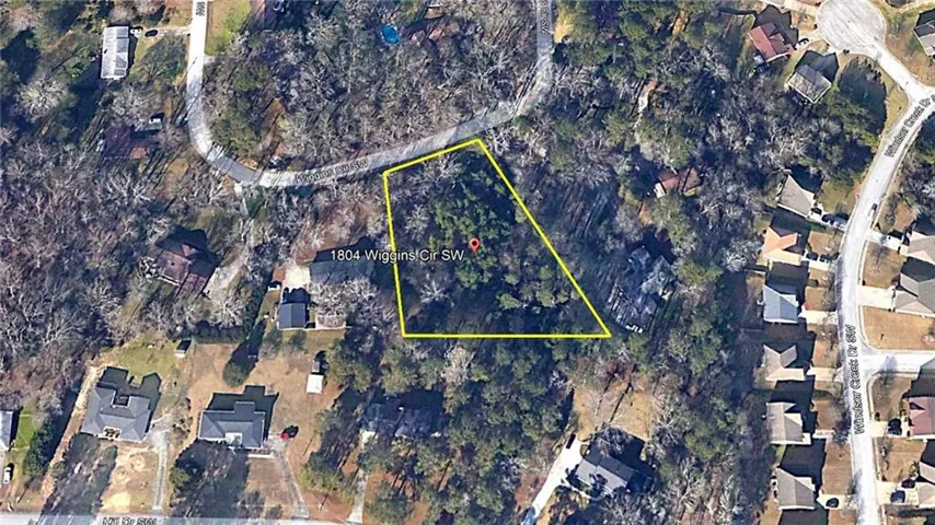 Map / location with property parcel outlined