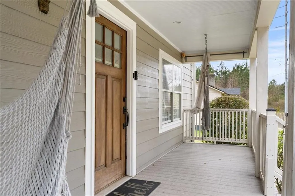 View of front porch