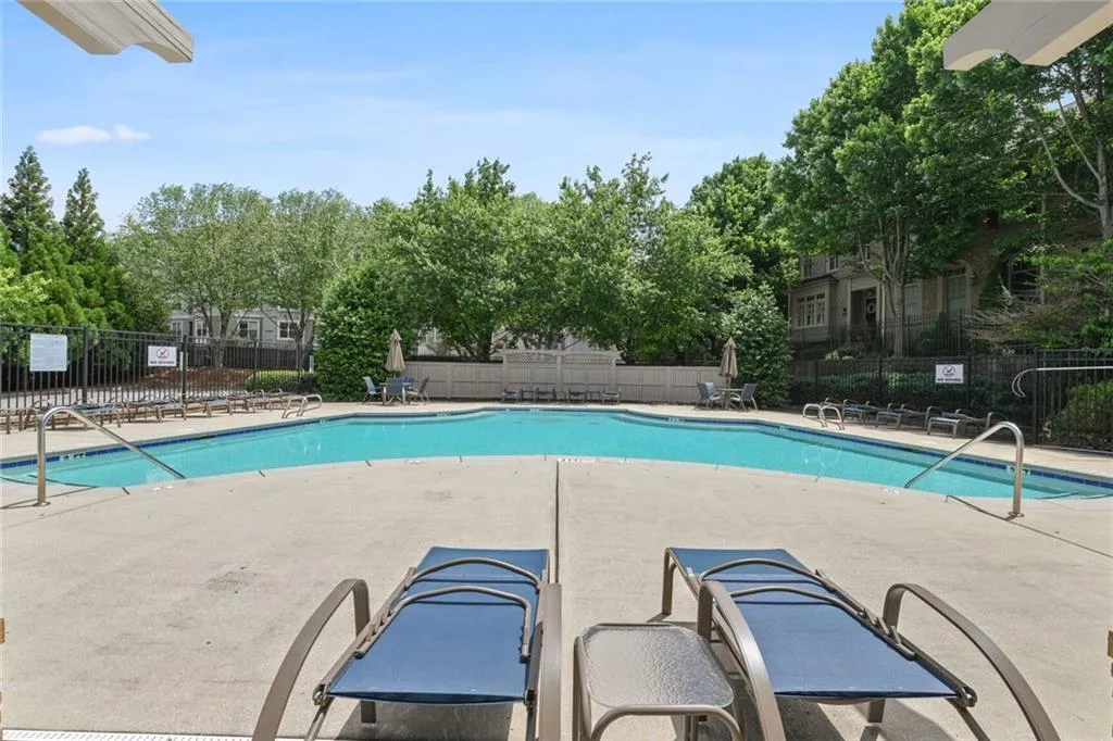 View of pool with a patio area
