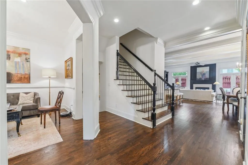 Dramatic interior views from the foyer.