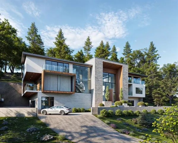 Rendering of home to be build on lot.