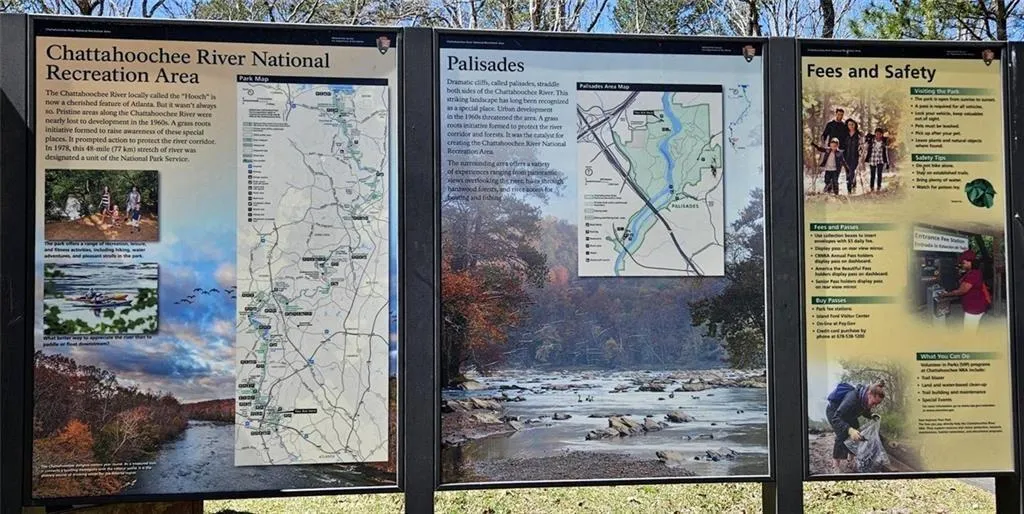 Maps to all the nearby walking trails