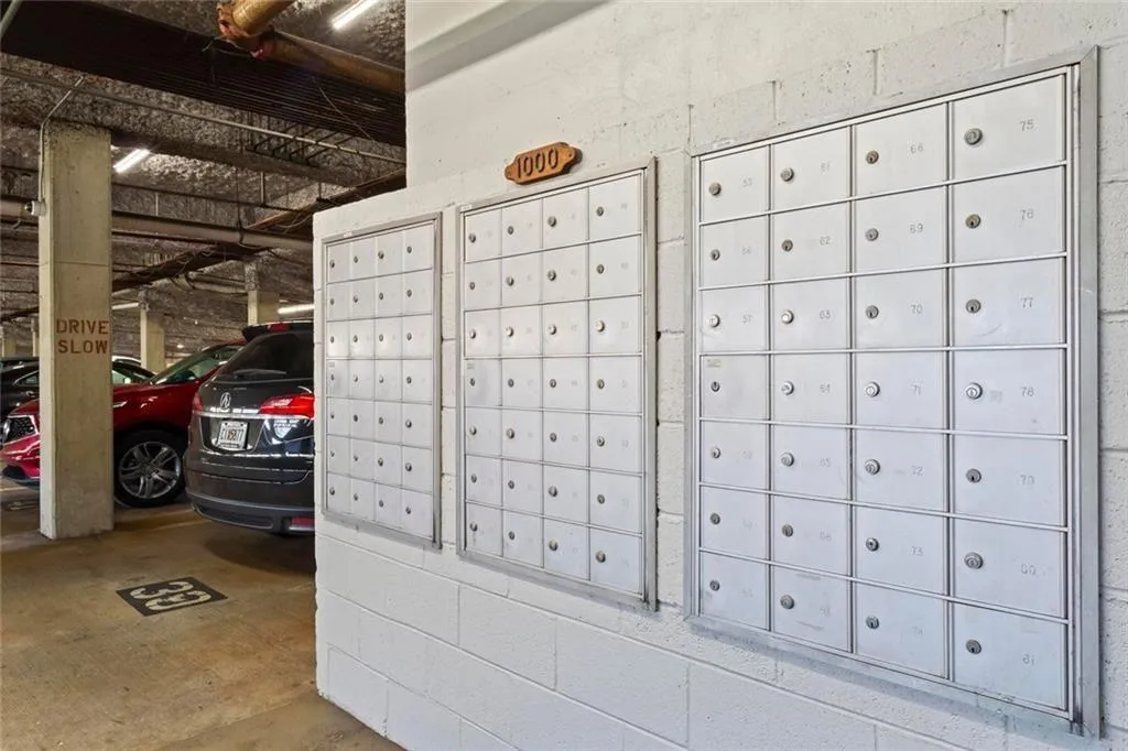 Mailboxes, close to elevator