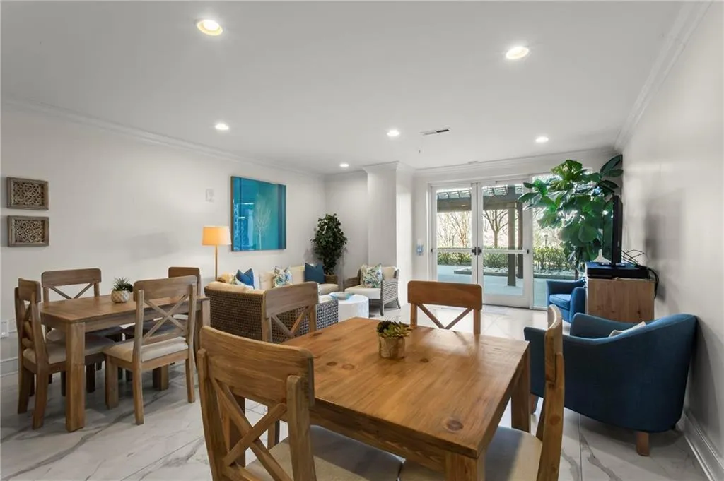 Card playing room with adjacent catering kitchen