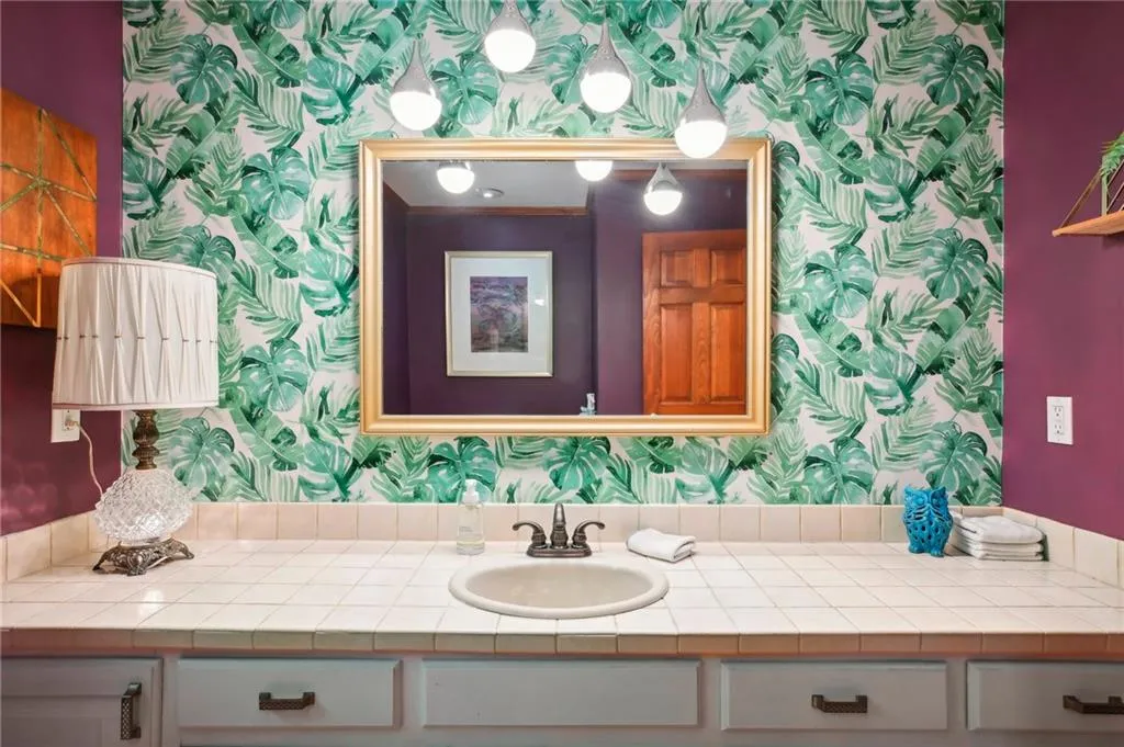 Bathroom featuring vanity