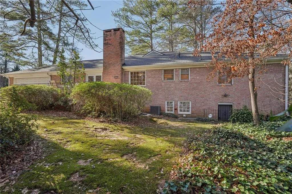 Rear of the house and yard.
