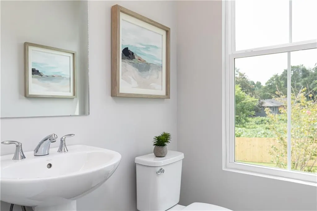 Powder room on terrace level!