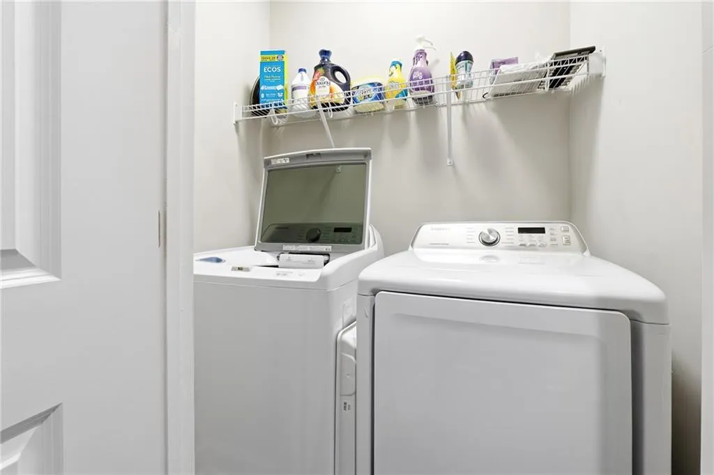 Laundry area with separate washer and dryer