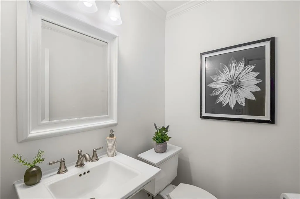 25 Forrest Place~ Elegant Powder Room tucked insid