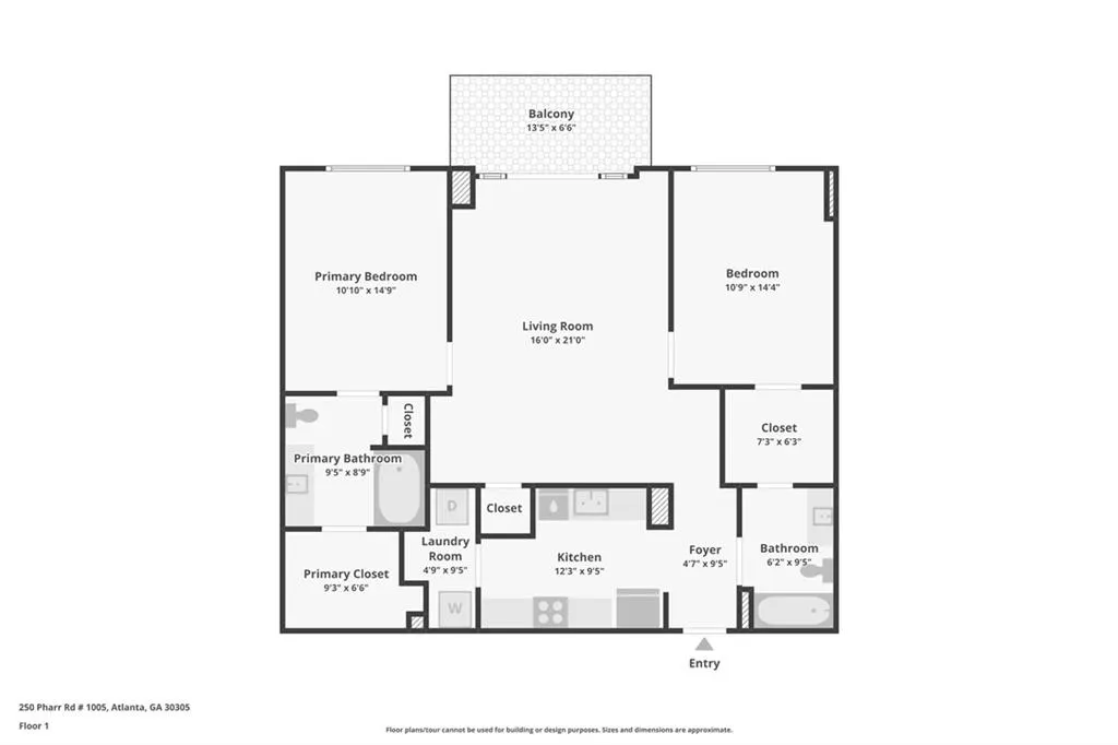 250 Pharr Road Ne Unit 1005, Atlanta, Georgia 30305, 2 Bedrooms Bedrooms, 0 ,2 BathroomsBathrooms,Residential,For Sale,250 Pharr Road Ne Unit 1005,7723663
