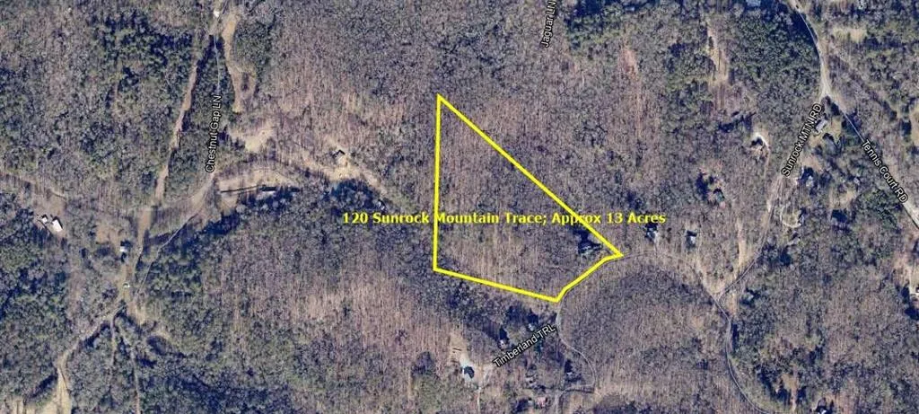 Aerial Map. Illustrating the property's boundaries and approximate acreage