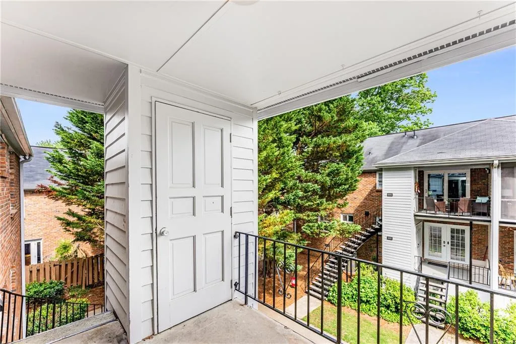 Closet on balcony
