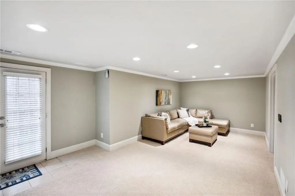 Basement sitting area