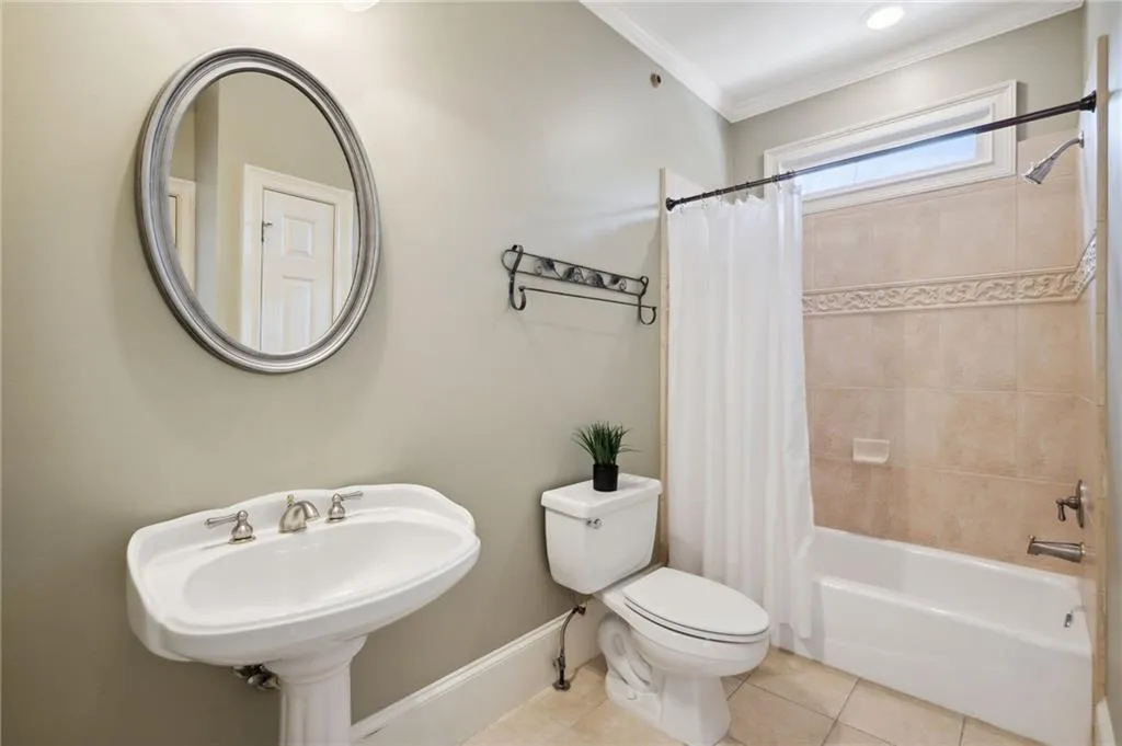 Attached main level bathroom