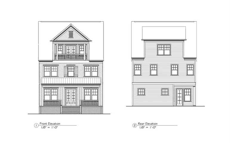 Actual Rendering of Exterior Front and Rear Elevation Lot 11