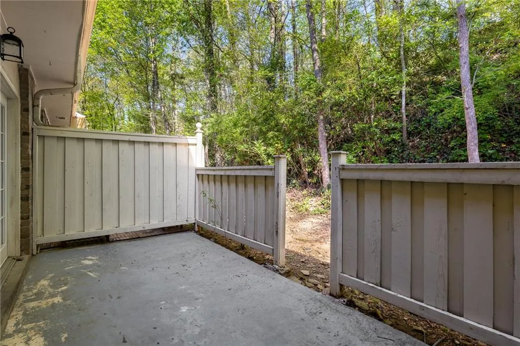 Private patio