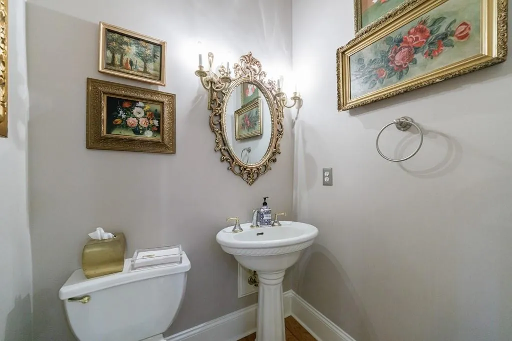 powder room on main level
