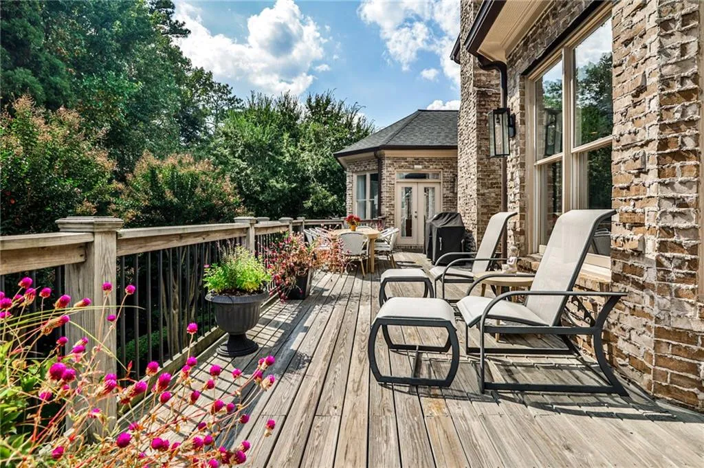 View of upstairs deck View of upstairs deck