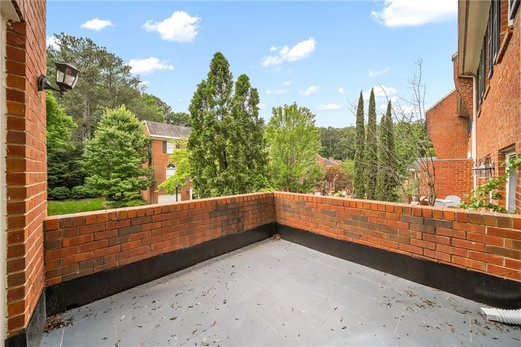 Elevated Patio of front of home