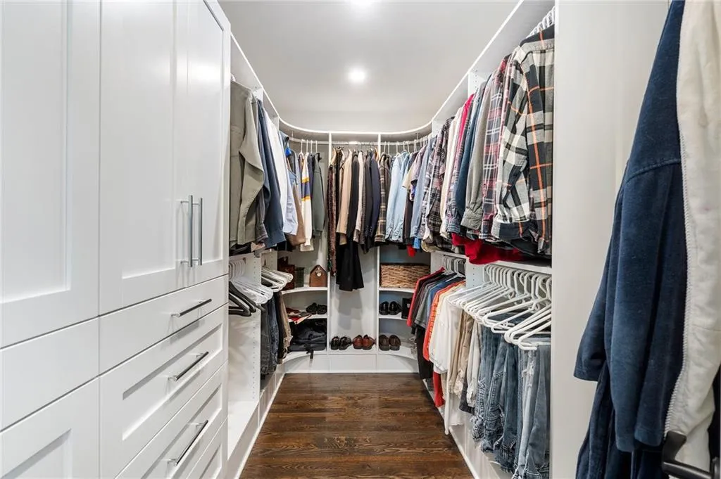 One of two dressing rooms.