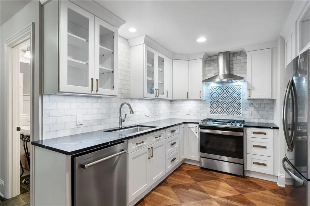 Terrace level second kitchen.