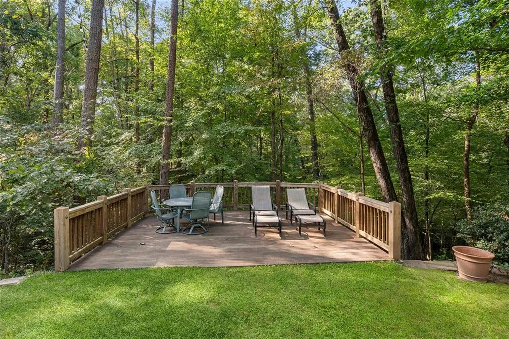 Lounge in the backyard.