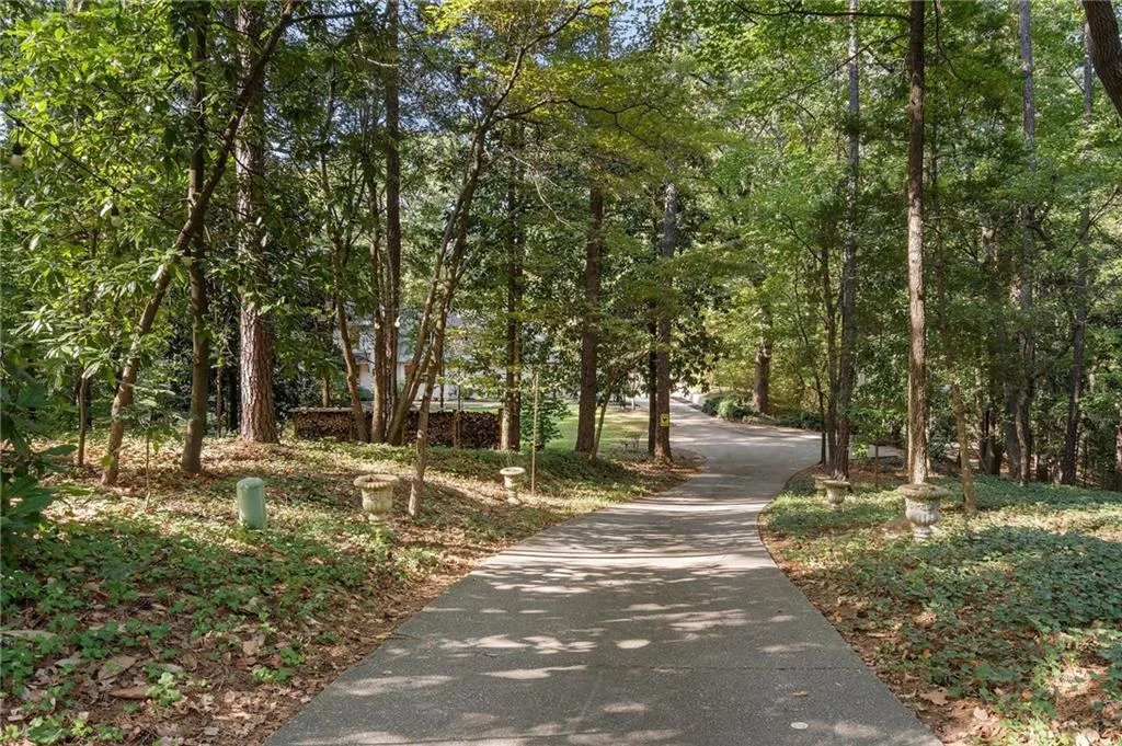 Long driveway to the house. 2.56 acres.