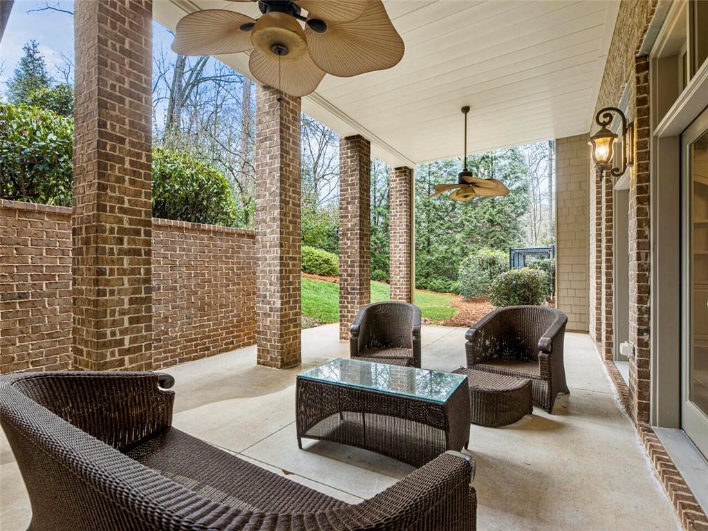 Lower level patio off of the great room