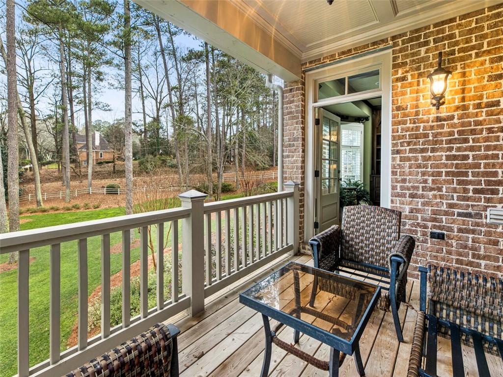 Deck off of the office/study