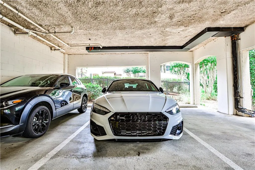 View of parking garage