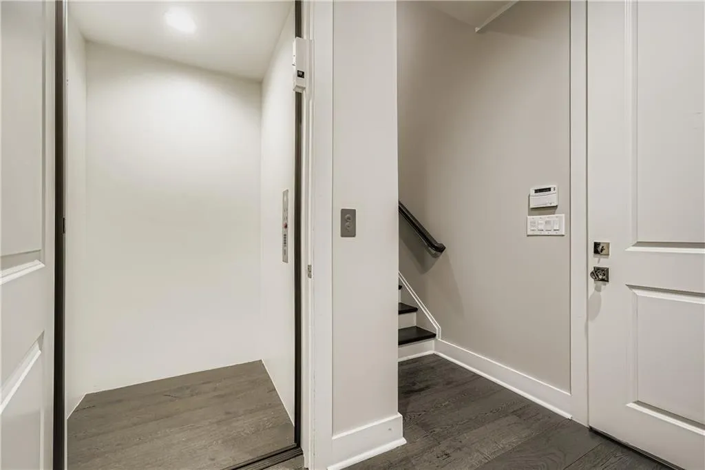 Closet with elevator