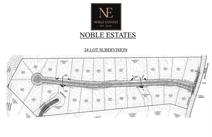 Noble Estates 24 Lot Layout