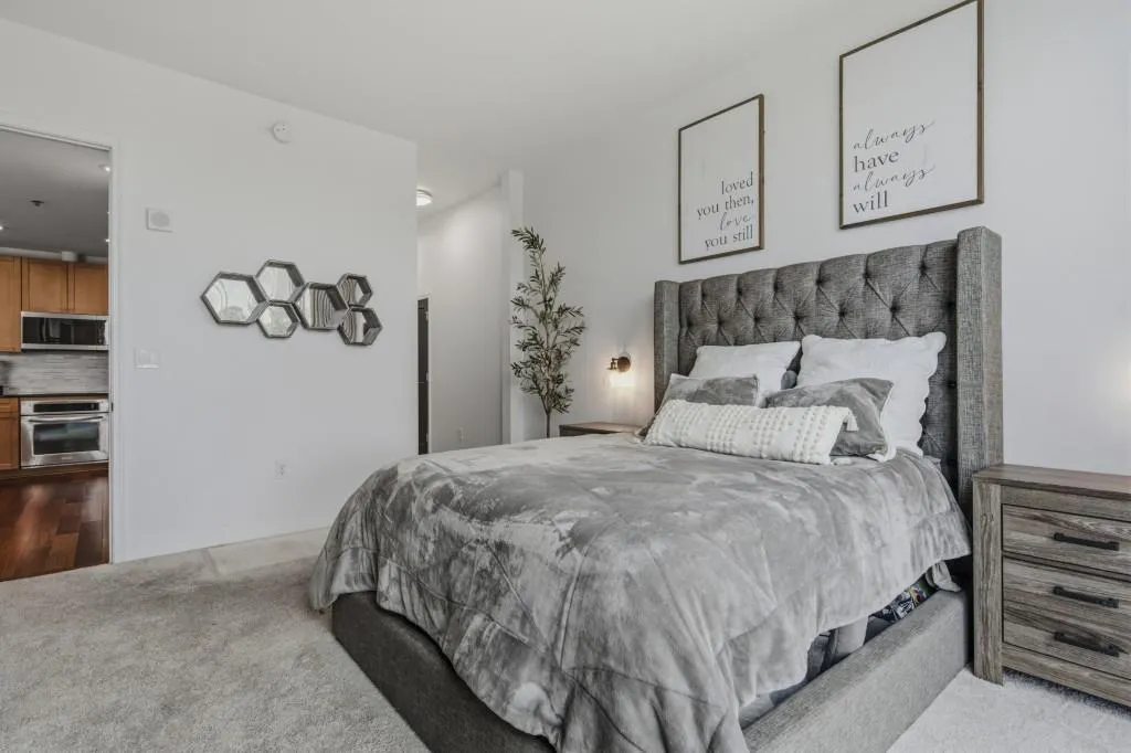 Split bedrooms for added privacy