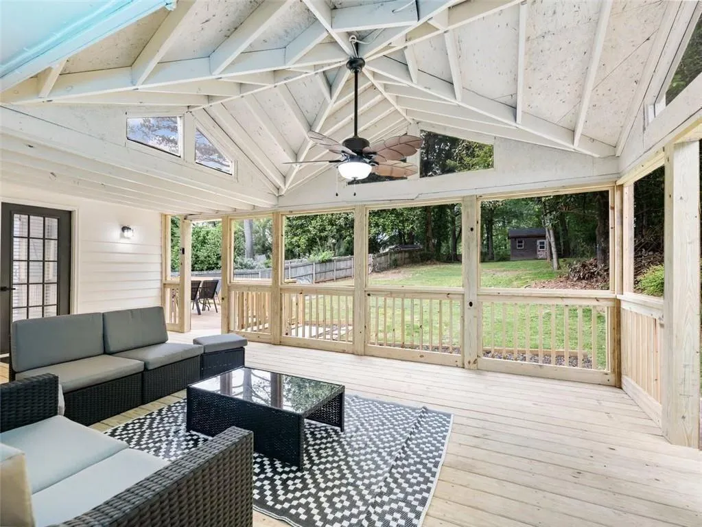 0.4 acre larger lot, spacious backyard, huge deck