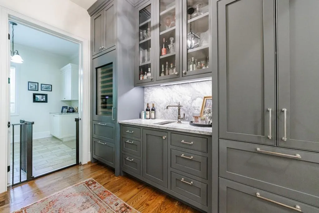 Bar with entry from Mud Room