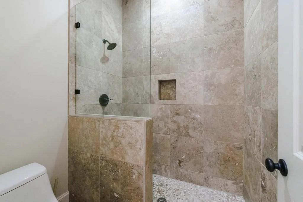 Terrace level bathroom