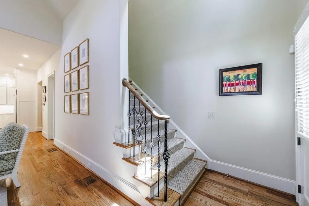 Entrance to upstairs hallway from family room
