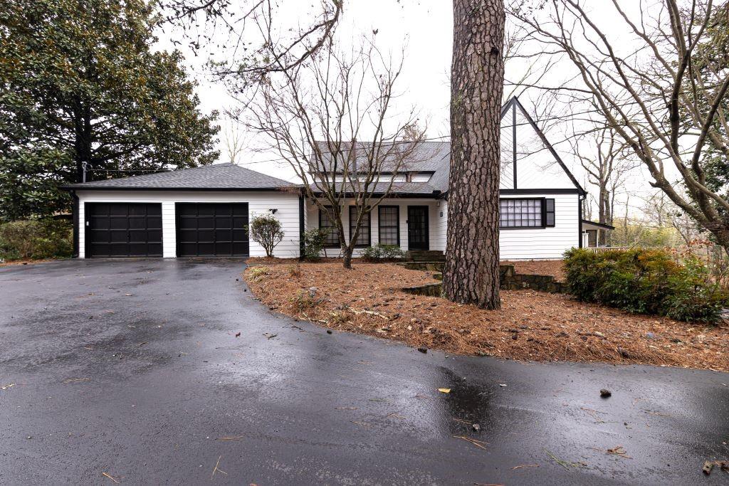 View of single story home