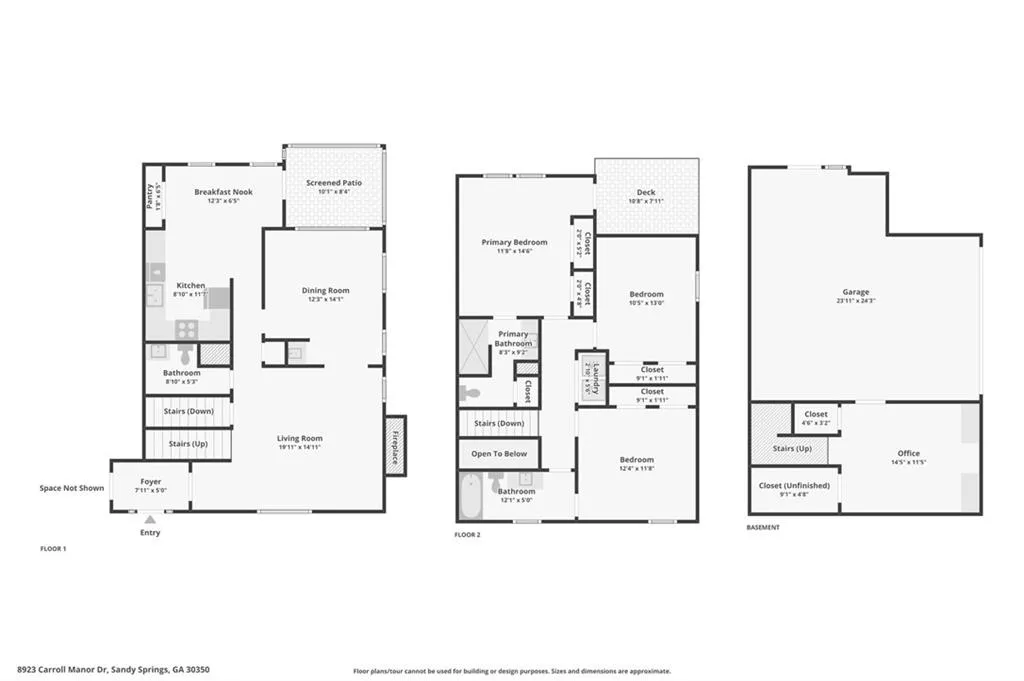 View of floor plan / room layout