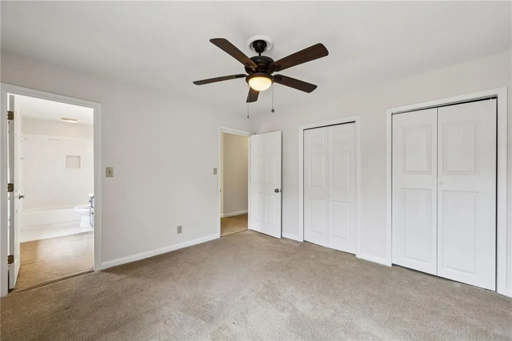 Bedroom #3 with direct access to hall bath