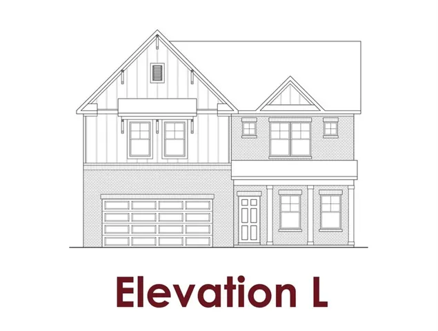Architectural Drawing. Illustrating the L elevation of the property